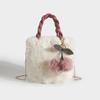 Bolsa de Peluche de Conejo Bolsa de Cereza Bolso Lindo Femenino Mujer 2025 Estilo Coreano Nuevo Otoño e Invierno Bolso de Hombro Cruzado