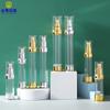 En stock, material de envasado en botella de vacío de 10 ml, material de envasado de subbotella de muestra de botella de vacío de pulverización de emulsión galvanizada de 5 ml-50 ml