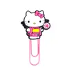 Clip de Papel Grande Sanrio Suministros de Oficina Clip de Papel Creativo Lindo Aguja en Forma de U Dibujos Animados de PVC Marcador de Páginas Colorido