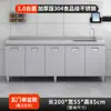 Armário de Aço Inoxidável 304 Fogão Doméstico Integrado à Cozinha Armário de Armazenamento para Apartamento Pequeno Uso Doméstico