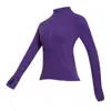 Sudadera Deportiva de Media Cremallera de Manga Larga para Mujer, Profesional para Correr, Lycra, Entrenamiento, Empalme de Camuflaje, Adelgazante para Fitness, Ropa de Fitness Adelgazante