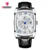 Chenxi Chenxi Reloj Transfronterizo Nuevo Cuadrado Reloj para Hombre Correa Reloj Calendario Resistente al Agua Reloj de Cuarzo 8209 Caja Blanca