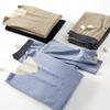 Otoño e Invierno Nuevo Ropa Interior Térmica de Lana de Seda para Mujer Sin Costuras Cepillada Tops y Pantalones Térmicos Set Térmico para Hombre