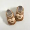 Comércio Exterior Transfronteiriço Meias Sapatos de Chão Antiderrapantes de Pelúcia para Crianças Outono Inverno Estilo Grosso Com Pelúcia Quente Fofo Desenho Animado Boneca Criança Pequena