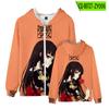 Fuente transfronteriza Hell girl sudadera con cremallera para mujer sudadera de otoño e invierno cárdigan coreano abrigo con capucha