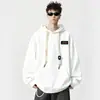 Nueva colección de otoño e invierno: sudadera con capucha para hombre, forrada de polar, corte holgado, moderna, casual y adecuada para usar en capas, perfecta como prenda exterior de invierno para adolescentes