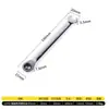 Llave de carraca ajustable, de doble cabeza, bidireccional, liberación rápida, de doble propósito, Torx y de boca abierta, liberación rápida, ahorradora de mano de obra, multifuncional