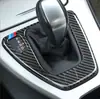 Adecuado para BMW serie 3 antiguo E90 calcomanías de palanca de cambios modificadas de fibra de carbono E92E93 calcomanías del panel de control central interior