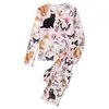Europa Transfronteiriça temu Comércio Exterior 2026 Primavera e Outono Pijama de Seda Leite para Mulheres Manga Longa Roupa de Casa Venda Direta da Fábrica Atacado