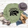 Tops de mujer de otoño e invierno de Amazon, suéter de manga larga con estampado de letras de abuela oso transfronterizo europeo y americano