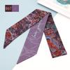 Lenço de Seda Versátil de 96 cm de Comprimento com Laço, Fita Floral e Fita Decorativa para Amarrar no Cabelo ou Decorar Bolsas como Lembrança