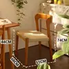 Cadeira de jantar designer vintage estilo francês em madeira maciça e rattan, empilhável, com encosto trançado em corda, adequada para quarto ou como banqueta de maquiagem