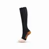 Calcetines con Cremallera Deportivos Amazon Medias Elásticas de Compresión para Pantorrilla Largas