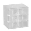 Caja de Joyería Transparente Pendientes Pendientes Caja de Almacenamiento de Joyería Collar de Perlas Perlas Joyería Caja de Almacenamiento de Rejilla de Nueve Cuadrados