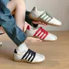 Versátiles Zapatillas de entrenamiento casuales de moda alemana color-block 2026 para mujer, zapatillas planas con cordones, zapatos casuales de suela blanda retro para primavera y otoño