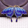 L60493 Joyería Estilo Antiguo DIY Cobre Hecho a Mano Dos Tonos Color Azul Punto Esmeralda Pasador para el Cabello Corona para el Cabello Material Accesorios 39*58mm