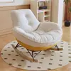 Sofá Perezoso Estilo Japonés Silla Mecedora Individual para Balcón, Sala de Estar, Dormitorio, Ocio, Se Puede Sentar o Acostar, Pingüino de Cáscara de Huevo de Lujo