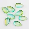 Acessórios Pingentes Coloridos de Vidro Gota d'Água, Contas Perfuradas Irregulares Galvanizadas, Peças de Pingente para Acessório de Cabelo Pente Antigo DIY