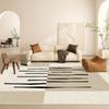 Estilo Francês Luz Luxo Tapete Preto e Branco Linha Minimalista Sala de Estar Mesa Sofá Tapete Decoração Homestay Tapete Full Spread Resistente à Sujeira
