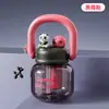 Vaso para Beber Doble con Asa, Vaso de Plástico de Gran Capacidad, Vaso de Agua de Verano Personalizado Lindo Creativo con Popote, Vaso para Estudiantes, Vaso de Regalo al por Mayor