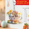 Ovo de Páscoa Novo Transfronteiriço Pingente Criativo para Decoração de Casa Pingente de Chaveiro de Ovo de Páscoa Decoração de Cena