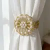 Atrapasueños de Flor de Perla Estilo Europeo y Americano de Lujo Ligero para Cortinas con un Toque de Alta Gama, Pinzas Versátiles para Cortinas al por Mayor