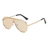 2026 nuevas gafas de sol aviador de una sola pieza metal influencer ins mismo estilo gafas de sol gafas de sol de personalidad venta al por mayor