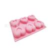 Forma de Silicone com Seis Furos em Formato de Coração para Bolo DIY Feito à Mão Dia dos Namorados Forma de Silicone para Bolo Mousse Coração em Estoque