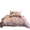 Clássico Outono e Inverno Ultra-fino Denier Tencel Lixamento Conjunto de Quatro Peças Pintura a Óleo de Alta Qualidade Impressão Nu Dormir Capa de Edredom Pele-friendly 1,8 m Cama