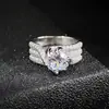 Celebridad de Internet Transfronteriza Venta Caliente Nuevo Anillo de Lujo de Seis Garras Popular Europeo y Americano Anillo para Mujer Venta al por Mayor R7851B