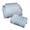 Caja Transparente de Plástico PP con 24 Compartimentos Caja para Joyería de Perlas Caja para Almacenamiento de Frijoles DIY Caja Organizadora para Piezas de Ferretería