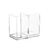 Cubo de Almacenamiento Transparente para Brochas de Maquillaje, Organizador de Delineador de Ojos, Lápiz de Cejas, Caja de Almacenamiento para Labiales, Almacenamiento de Cosméticos de Escritorio