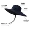 Sombrero de Pescador de Verano con Protección Solar para Montañismo para Hombre, Sombrero para Exteriores con Ala Ancha para Pesca en Verano