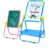 Juego de caballete con soporte magnético para tablero de dibujo para niños, puede levantar una pequeña pizarra magnética, pizarra blanca de grafiti de doble cara, la escritura se puede borrar