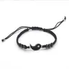 Aliexpress Transfronterizo Popular Pulsera Trenzada de Aleación Tai Chi Collar Tai Chi con Tótem de Dragón Tejido a Mano Pulsera Trenzada de Diamante