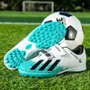 Zapatos de fútbol para hombre, zapatos de fútbol infantiles con velcro para estudiantes, zapatos de entrenamiento con tacos TF, zapatos de fútbol para niños