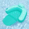 Sofá inflable de agua con doble fila flotante y forma de cisne sandía para tomar el sol, colchón inflable reclinable, colchoneta de playa, anillo de natación