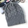Gorro 100% Cachemir Puro Mismo Estilo para Hombres y Mujeres Protección para Orejas Gorro de Lana Trenzada Otoño e Invierno Nuevo Gorro de Punto Trenzado