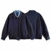 Nanxia Disfraz Otoño Nuevo Versátil Estilo Americano Chaqueta de Cuello Alto Reversible Top a Cuadros para Hombre con Acabado de Alta Gama