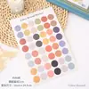 Adesivos coloridos de bolinhas estilo Ins em tons Morandi e terrosos, adesivos para selar, acessórios para planners, adesivos para cartões, adesivos para fotos