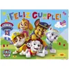 Equipo de Patrulla Fronteriza Fondo de Cumpleaños Fiesta de Perros Paw Patrol Decoración Pancarta Escenario Accesorios Bandera