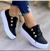 Sapatos Casuais Plus Size para Mulheres Europeus e Americanos Novo Bico Redondo Sola Grossa Casuais de Viscose Sapatos de Exportação Desejo Amazon