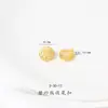 Color Fuerte Mate Retención de Color Oro Arena DIY Amarillo Cuenta de la Fortuna, Cuenta de Transferencia con el Carácter para Bendición, Cuenta Espaciadora para Pulsera y Collar para Mujeres