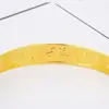 Pulsera de Empuje-Tire de Superficie Lisa de 10 mm, Venta Directa del Fabricante de Joyería, Diseño de Moneda de Oro de Lujo
