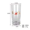 Parche Metálico Personalizado del Fabricante Copa de Cristal Navidad Metal 3D Decorativo Vaso de Agua Copa de Champán Copa con Parche