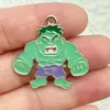 Marvel Anime Spiderman Iron Man Batman Aleación Gota de Aceite Colgante DIY Llavero de Dibujos Animados Accesorios para Cremallera