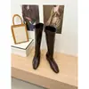 Botas Largas Adelgazantes de Tacón Alto Estilo Nuevo Otoño/Invierno 2026 para Mujer, Botas Vaqueras Occidentales por Encima de la Rodilla