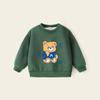 Suéter para niños ropa infantil invierno otoño e invierno 2024 nuevo guapo marea abrigo para niños con forro polar camisa básica para bebé