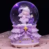 Princesa de Ensueño Kuku Mi Bola de Cristal Caja de Música Giratoria Caja de Música Regalo de Cumpleaños para Niños Niñas Niña Pequeña