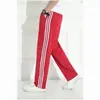 Pantalones deportivos de tres rayas, pantalones casuales de primavera, otoño, verano, pantalones unisex holgados de pierna recta, pantalones harén para jóvenes estudiantes